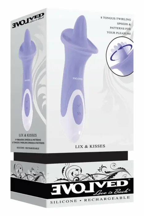 EVOLVED Lix & Kisses клиторальный стимулятор – 18.7 см (7.35″)