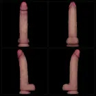 LoveToy Sliding Skin Pro II Dual Layer Silicone Dong – reālistisks divslāņu silikona dildo – 25,4 cm — Foto 15