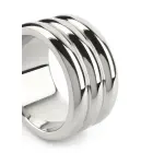 Mr. Steel Elegant Deep dzimumlocekļa gredzens – 4 cm (1.6″) – sudraba — Foto 6