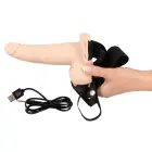 Vibreeriv õõnes strap-on dildo – 17.5 cm (6.9″) – Must — Foto 5