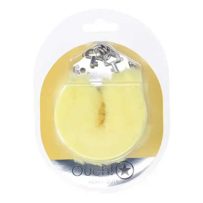 Heavy-duty Fluffy Handcuffs – Yellow