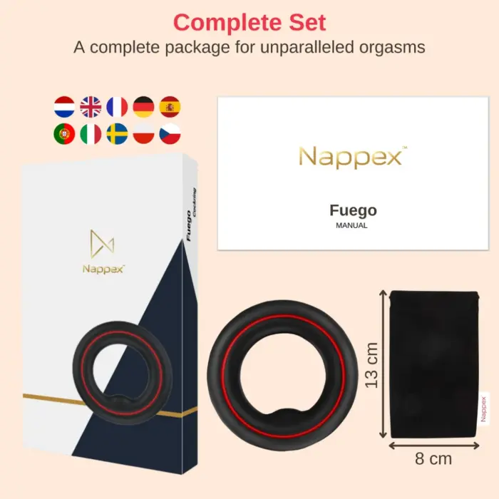 Nappex™ Fuego Премиум набор колец для члена