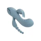Triple Ecstasy Rabbit Vibrator – Grey — Photo 11