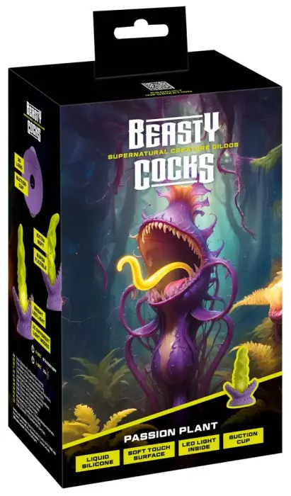Beasty Cocks Passion Plant LED dildo – 22 cm (8.7″) – Šviečiantis tamsoje Photo