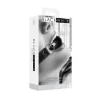 Ouch! Solid Ball Gag Adjustable Leather Strap – Black — Photo 4