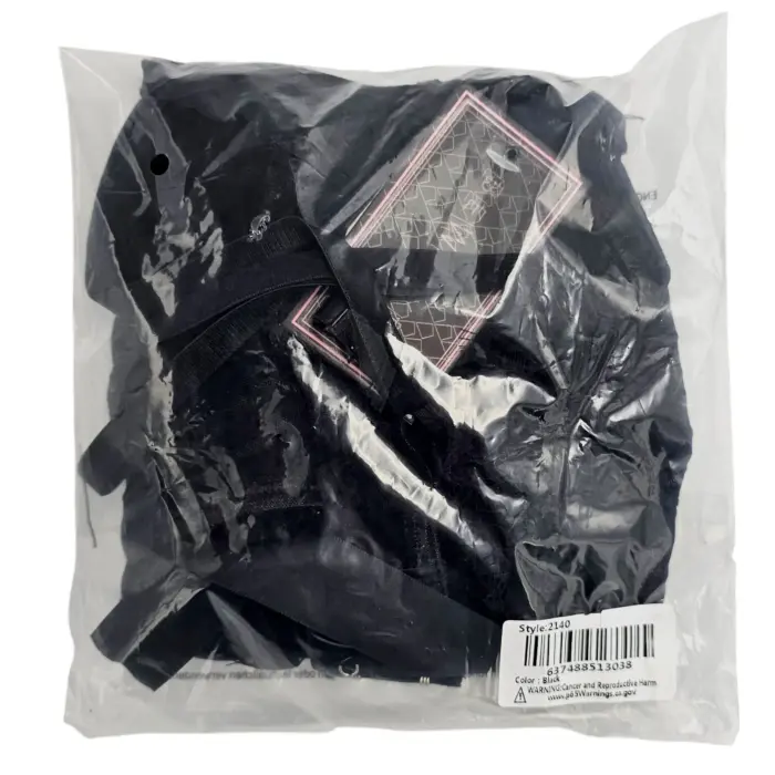 Emma babydoll komplekts ar satīnu un mežģīnēm – melns – M Foto 4