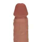 Vive REA223 – kahekordse tihedusega vibreeruv tõukav dildo munanditega – tan – 20,3 cm — Foto 6