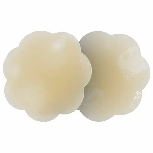 Bye Bra Silicone Nipple Covers Nude Flower-Shaped – 1 Pair