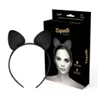 Coquette Chic Desire – ободок с кошачьими ушками из веганской кожи – чёрный — Фото 1