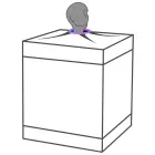 Secret Dome Bukkake BDSM krēsls – violets Foto 12