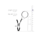 Stymulator Metal Nipple Clamps with Ring – Silver — Photo 5