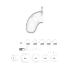 ManCage Model 10 Polycarbonate Chastity System with Plug – 9 cm (3.5″) — Photo 5