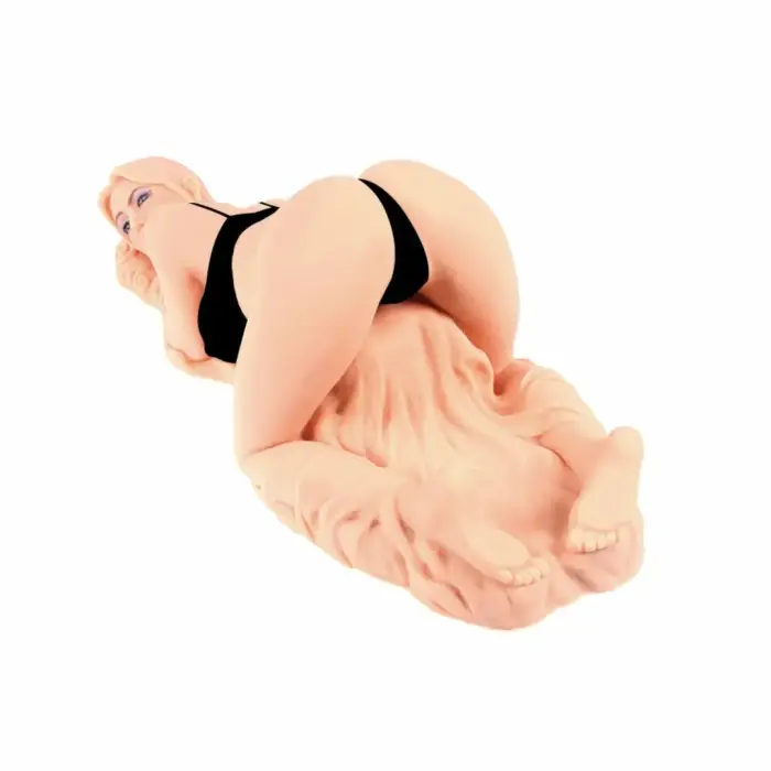 Valentina – reālistisks 3 kanālu torsa masturbators, TPE – miesas krāsā – 36 cm