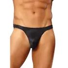 Male Power Satin Spandex stringi – L – melni — Foto 6