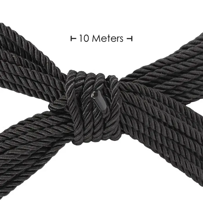 Polyester Bondage Rope - 10 m - Black Foto 2