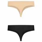Bye Bra Invisible Thong 2-pack XXL – nahavärvi ja must — Foto 1