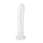 Pärlmutter realistlik dildo iminapaga – 20 cm (8″) – Valge — Foto 2