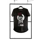 Modes T-krekls vīriešiem – melns – S Foto 1