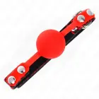 KINK Silicone Ball Gag Model 2 Black 4cm – Adjustable 60x2cm Strap — Photo 3