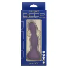 Deep Stud teksturēts vibrējošs anālais zondētājs – Violets — Foto 3