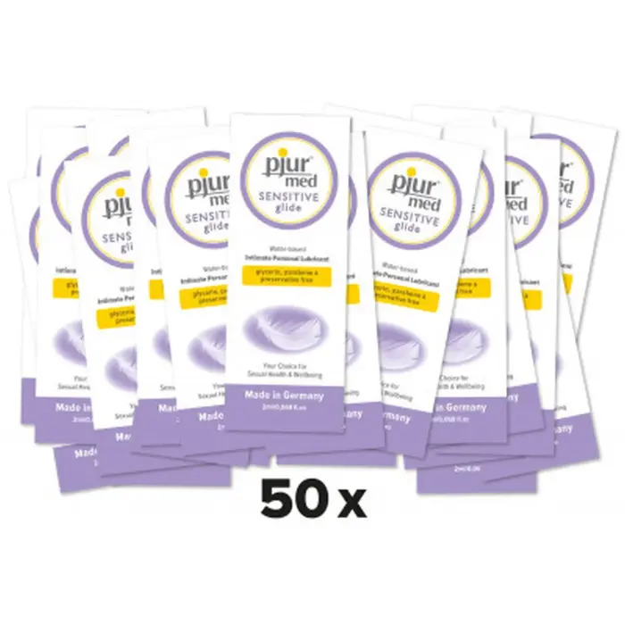 pjur med SENSITIVE Glide лубрикант – 50 x 2 мл