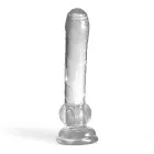 Hudini - Elastīgs caurspīdīgs dildo – 17.5 cm (6.9″) — Foto 3