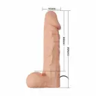 Baile Ultra Passionate Adjustable Strap-On Dildo – 24 cm (9.4″) – Skin — Photo 4