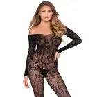 Lace Bodysuit – Black – One Size — Photo 2