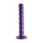Pērlīšu G-punkta dildo – 16.5 cm (6.5″) – Violets — Foto 3