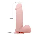 Baile Oliver – realistlik dildo munandite ja iminapaga – 24,1 cm (9,5 tolli) — Foto 3
