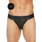 Plain Front With Zip Jockstrap – Black – L/XL — Photo 5
