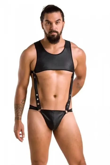 Passion Adam bodysuit – black – S/M