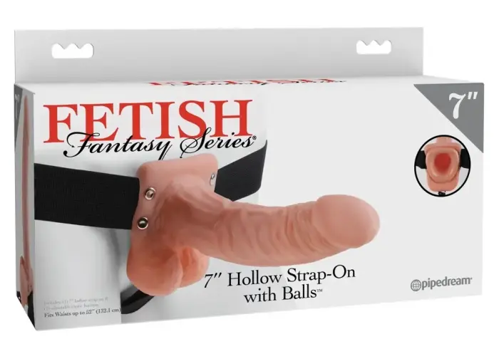 Fetish Fantasy Series полый страпон-дилдо – 18.9 cm (7.4″) – черный
