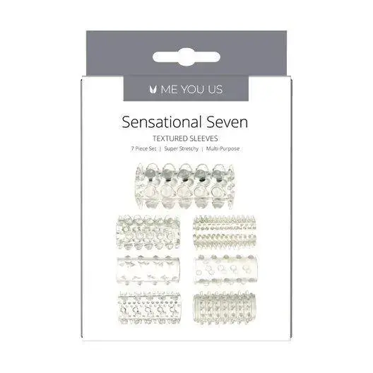 Me you Us Sensual Seven tekstūrinės rankovės – skaidrios