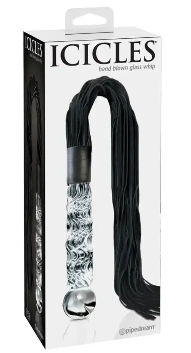 Icicles No. 38 Caurspīdīgs/Zils dildo – 17 cm (6.7″)