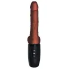 KCP reālistisks vibrators ar kustību un bumbiņām – 19 cm (7.5″) – brūns — Foto 3