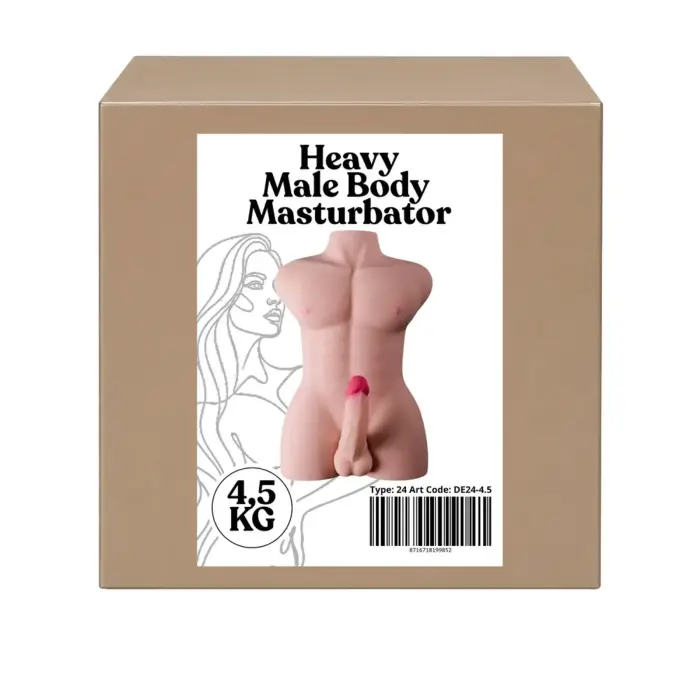 XXL Body masturbatorius – 4.5 kg realistiškas vyriškas masturbatorius