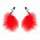 KINK Feather Nipple Clamp Red 7 cm – Adjustable Metal Accessory — Photo 2