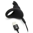 Happy Rabbit Rechargeable Vibrating Cock Ring – Black — Photo 6