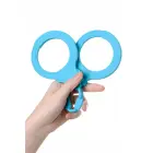 A-Toys Stretchy Silicone Handcuffs – Blue — Photo 4
