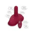 Dual Rider Thrust & Grind vibratorius su stūmimo funkcija ir dviem varikliais – raudonas — Nuotrauka 7