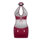 Redya красное платье из искусственной кожи с чокером – L/XL — Фото 5