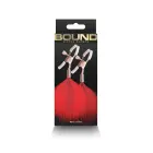Bound regulējamas krūšu galu skavas – sarkanas Foto 3