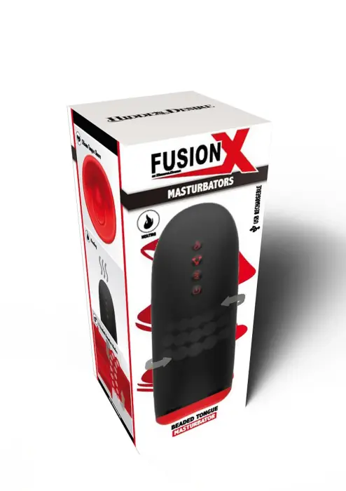 Hidden Desire Fusion X Beaded Tongue мастурбатор – черный