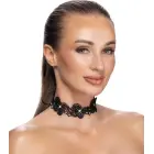 Cottelli ACCESSOIRES juodas nėrinių chokeris su perlerais – S-L — Nuotrauka 2