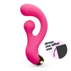 CRUSHIOUS Pleaser кролик-вибратор с вращающейся стимуляцией – 17.7 cm (7″) – розовый — Фото 3