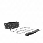 KINK Collar & Leash Set Model 5 Adjustable Silver Studs 36-43 cm – Black — Photo 4