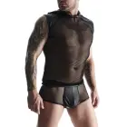 Men's Sleeveless Hoodie T-Shirt – Black – M — Photo 2