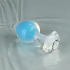 Gemoria Silicone Glow-in-the-Dark Butt Plug – 3.5–4 cm – Blue — Photo 10