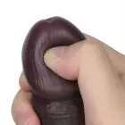 LoveToy Sliding Skin Pro II – divslāņu reālistisks silikona dildo – melns – 20,3 cm (8'') — Foto 16